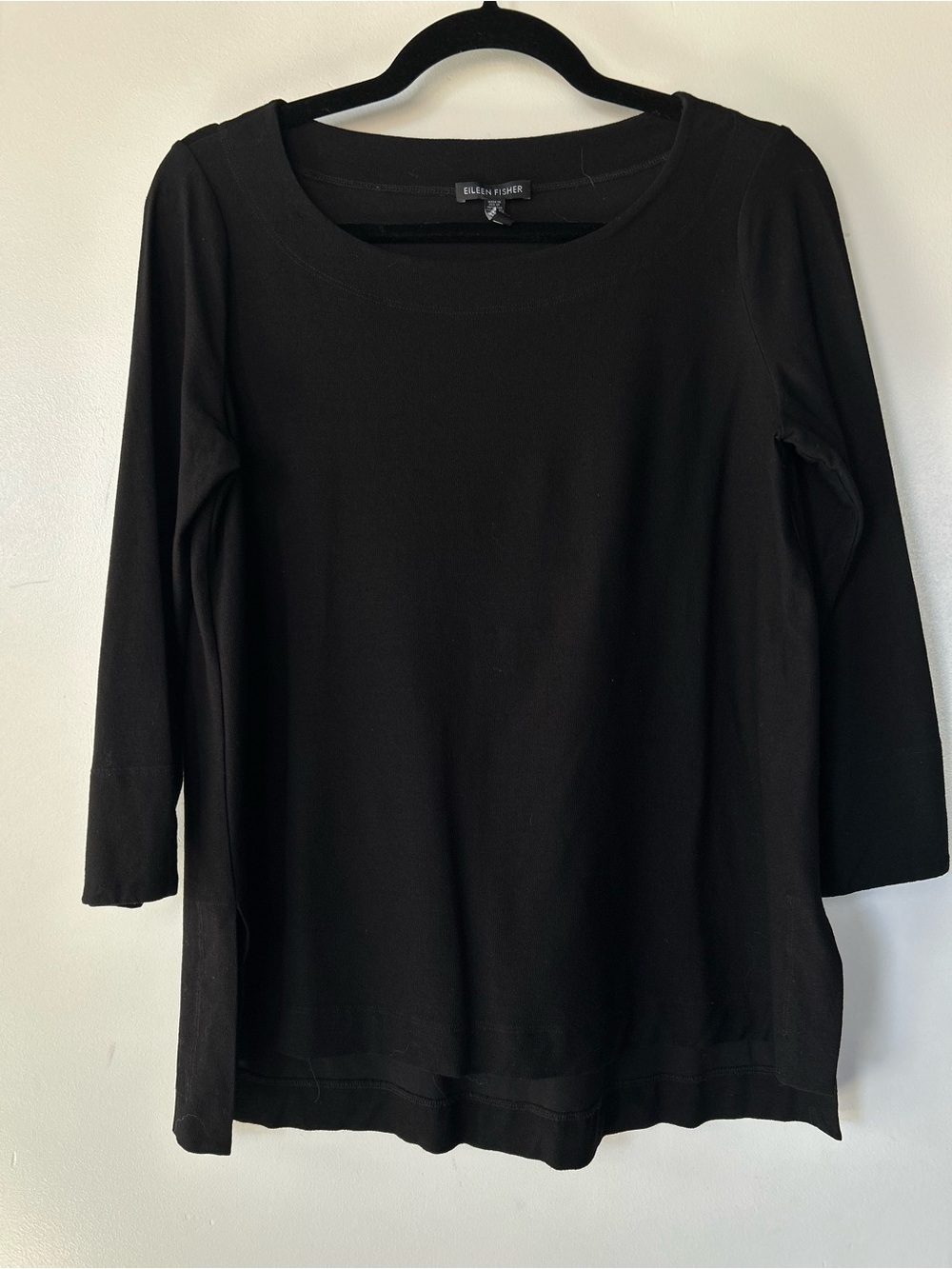 Eileen Fisher Black Ponte Tee/Tunic